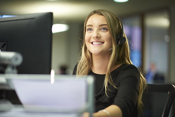 A receptionist